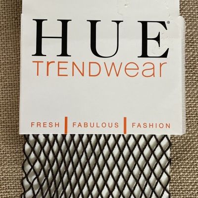 NEW!!! HUE TRENDWEAR Fishnet Tights Espresso Brown Sheer SIZE 1 100-150lbs NWT